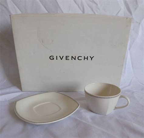 Givenchy Tea Cup & Saucer Set Porcelain GB76.